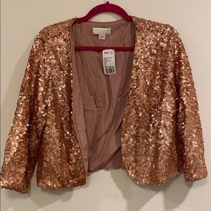 Sequinned Cropped Blazer